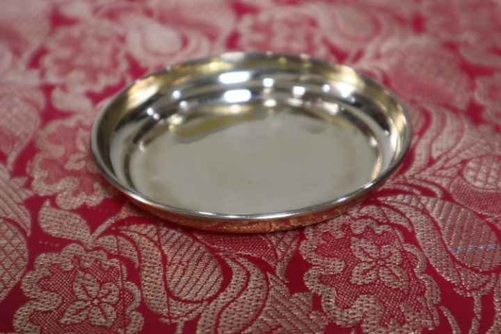 PRASAD PLATES BRASS size 11.5 cm/4.5inch